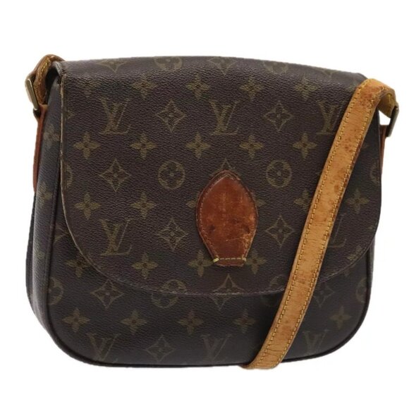 LOUIS VUITTON Monogram Saint Cloud GM Shoulder Bag M51242 LV Auth 88841 - Picture 1 of 13